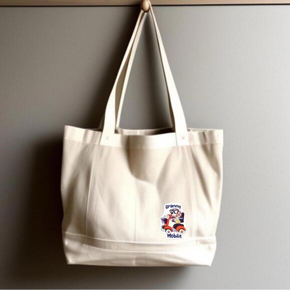 Bluey Iron On Patch, Muffin As Gladys Granny Mobile, 2.6” Cute Patches - Picture 3 of 5